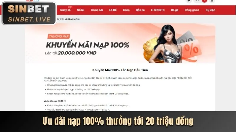 Các tính năng cốt lõi của trang web chính thức 98vin